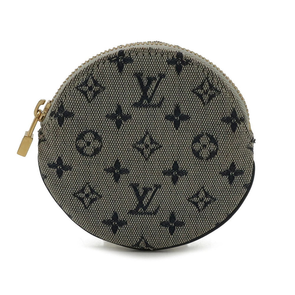 LOUIS VUITTON Monogram Porte Monnaie Long coin case Wallet Blue